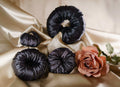 BLACK MULBERRY SILK HAIR-BUN MAKER